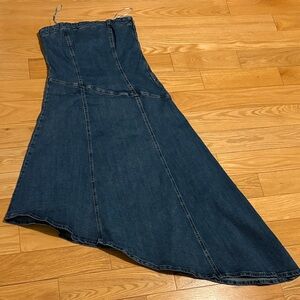 Dynamite Dark Blue Midi Dress